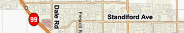 Modesto Transmission - Location map